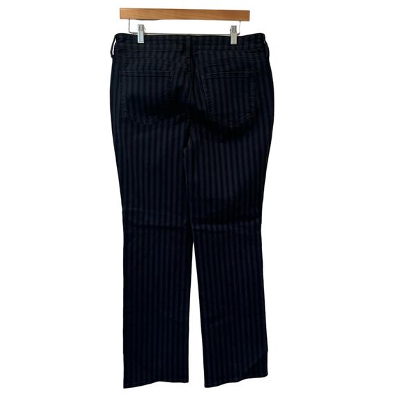 NYDJ Marilyn Straight Stretch Tahoe Stripe Blue Lift Tuck Jeans 10 - Picture 3 of 10